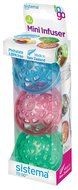 Sistema To Go Collection Fruit Infuser (Set of 3), Mini, Multicolor