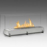 Vision II 2-Sided Built in Fireplace - Stainless Steel