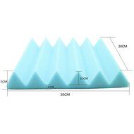 6pcs Acoustic Soundproof Sound Stop Absorption Wedge Studio Foam 12"x 12"x2"Blue N2