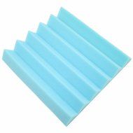 6pcs Acoustic Soundproof Sound Stop Absorption Wedge Studio Foam 12"x 12"x2"Blue N3
