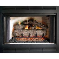 Peterson Real Fyre 24-inch Golden Oak Outdoor Log Set With Vented Stainless G45 Burner N2