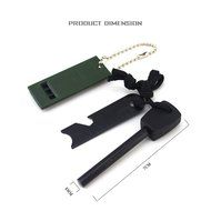 Geekercity Multifunction 5 In 1 Fire Starter - Magnesium Emergency Fire Starter Survival Camping Tool With Mini... N4
