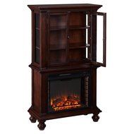 Southern Enterprises Sophia Curio Fireplace - Espresso N7