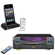 Pyle Stereo Receiver and iPod Dock Package - PT980AUH 7.1 channel 350 Watts Build-In AM/FM Radio /USB/SD card...