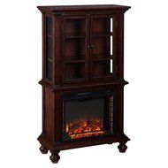 Southern Enterprises Sophia Curio Fireplace - Espresso N8