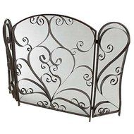 Aspire Maxwell Metal Fire Screen, Brown