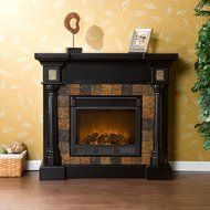 Mirage II Electric Fireplace - Black