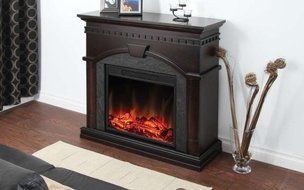 Muskoka Cavan Electric Fireplace, 40-Inch, Burnished Walnut N2