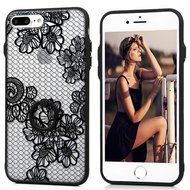iPhone 7 Plus Case (5.5 inch) - 360 Degree Rotating Ring Holder Kickstand Shockproof Soft TPU Skin Bumper Frame... N13