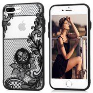iPhone 7 Plus Case (5.5 inch) - 360 Degree Rotating Ring Holder Kickstand Shockproof Soft TPU Skin Bumper Frame... N21