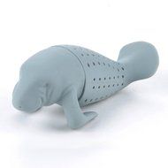 Manatee Shaped Tea Strainer Tools Silicone Tea Filter Diffuser Infuser Loose Leaf New Gray Color