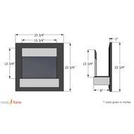 Madrid Wall Mounted Ethanol Fireplace N2