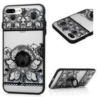 iPhone 7 Plus Case (5.5 inch) - 360 Degree Rotating Ring Holder Kickstand Shockproof Soft TPU Skin Bumper Frame... N24