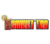 SWEET TEA Concession Decal iced tea ice sign cart stand