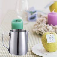 Awtang Milk Pitcher, Pointed Mouth Drawing Flower Cylinder Coffee Milk Frother