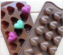 niceeshop(TM) Silicone Chocolate Heart Mold Mould-Chocolate