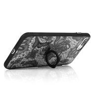 iPhone 7 Plus Case (5.5 inch) - 360 Degree Rotating Ring Holder Kickstand Shockproof Soft TPU Skin Bumper Frame... N31
