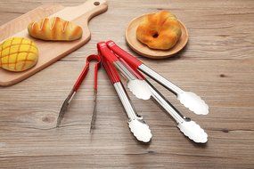 Mappay Premiun Sturdy 14- Inch,12-Inch and 9-Inch Stainless Tong Set of 3 N6