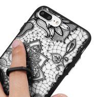 iPhone 7 Plus Case (5.5 inch) - 360 Degree Rotating Ring Holder Kickstand Shockproof Soft TPU Skin Bumper Frame... N32