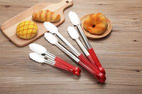 Mappay Premiun Sturdy 14- Inch,12-Inch and 9-Inch Stainless Tong Set of 3 N7