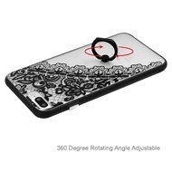 iPhone 7 Plus Case (5.5 inch) - 360 Degree Rotating Ring Holder Kickstand Shockproof Soft TPU Skin Bumper Frame... N34