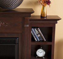 Holly &amp; Martin&trade; Fredricksburg Electric Fireplace with Bookcases - Espresso N4