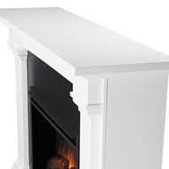 Real Flame Callaway White Metal Grand Electric Fireplace N3
