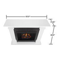 Real Flame Callaway White Metal Grand Electric Fireplace N4