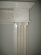 Cream Polished Marble Fireplace Surround FPS-04 N6