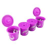 Gutens Reusable Coffee Filter Coffee Cup for All Keurig 1.0 Series - 4 pcs (1.0 Model, Red) N3
