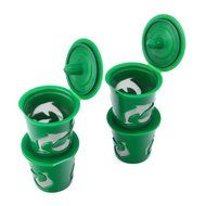 Gutens Reusable Coffee Filter Coffee Cup for All Keurig 1.0 Series - 4 pcs (1.0 Model, Red) N4