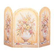Handcrafted Vases Yellow/ White Fire Screen by Stupell N2