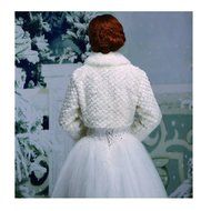 KAKA(TM) Gorgeous Winter Bridal Wedding Dress Wrap Artificial Plush Shawl-Red N13