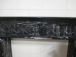 Black and White Polished Marble Fireplace Surround FPS-03 N3