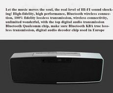 Blueone Outdoor Speaker HIFI Wireless Bluetooth Subwoofer Speakers for Cell Phones - Silver