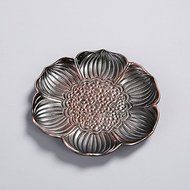 CCWY Creative coasters high-end Kung Fu tea accessories alloy of copper-bronze color Teacup, tea cup tea mats...