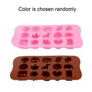 inkint 15-cavity Silicone Baking Mold Decorating DIY Mold Non-stick with Different Shape for Making Homemade Chocolate...