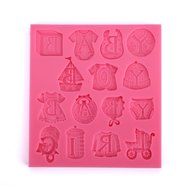 KookieMonsta Silicone Molds 3d Baby Boy Girl Molds Fondant Tool Cupcake Decoration Sugar Art Tools N2