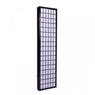 New Black 4 Panel Room Divider Screen Oriental Style Shoji Solid Wooden Screen N3