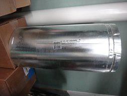 DirectVent Pro 5" x 8" Adjustable Direct Vent Pipe - 17"- 24"