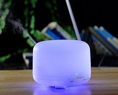 400ml LED Home Big Series Round Aroma Diffuser FD23 Purifier Lonizer Atomizer by Purple-Violet