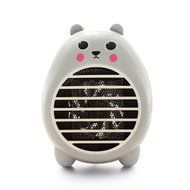 Rubility Cute Heater Fan Cartoon Household Warmer Mini Electric Fan Heater (Gray) N6