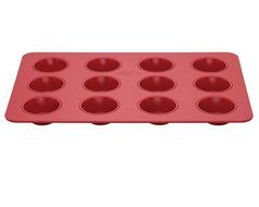 Bake Porter 12-Cup Muffin Pan, Red