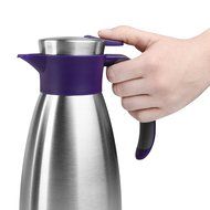 Emsa 18/10 Stainless Steel Soft Grip Carafe, 34-Ounce, Black N5