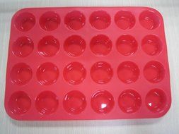 24-Cup Muffin Pan 100% Silicone, Nonstick, and Easy to Clean,3$ less than other competitor N5