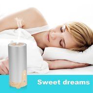 BEW Aroma Diffuser and Purifier with Car Charger and USB Cable for Car Office Home (Cylinder,40ML, Silver) N6