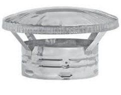 Metal-Fab Plain Stainless Rain Cap - 7 Inch