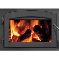Napolean Fireplaces H222 Cast Iron Door with Standard Arch - Painted Black