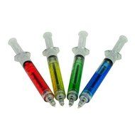 Needle Tube Pen Syringe Shape Ball Point Pen Ballpen - Random Color N6
