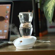 Cococart Fashion Lotus Mini Bottle Mist Humidifier USB Ultrasonic Humidifier Mist Maker LED Aroma Diffuser for... N4